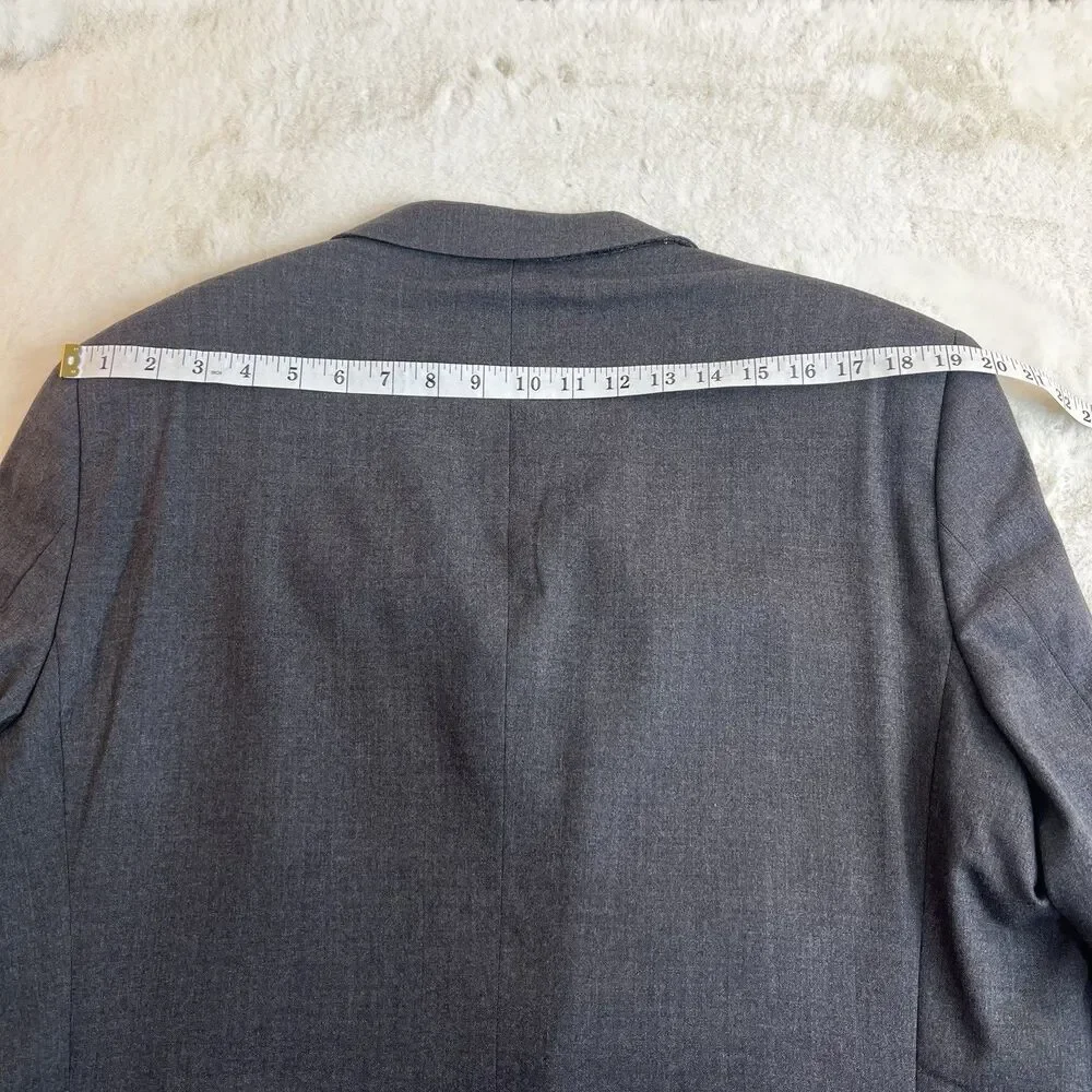 John Varvatos Blazer Dark Gray SOHO Fit Wool Men’s 44R - Picture 13 of 13